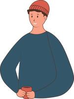 People with Hot Drink vector