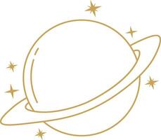 Mystical Celestial Illustration. Isolated on White Background vector