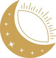Mystical Celestial Illustration. Mystical Emblem vector