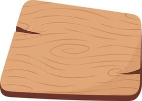 Wooden Sign Board Illustration on White Background vector