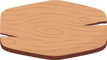 Wooden Sign Board Illustration. Isolated on White Background vector