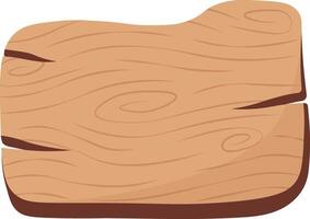 Wooden Sign Board Illustration on White Background. vector