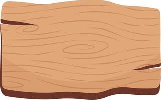 Wooden Sign Board Illustration Isolated on White Background vector