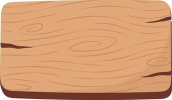 Wooden Sign Board Illustration. Isolated on White Background. vector