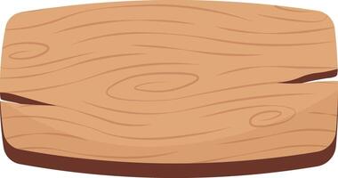 Wooden Sign Board Illustration with Cartoon Design vector