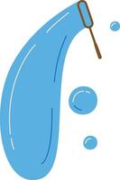 Bubble Wand with Soap Bubble vector