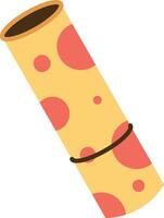 Rolled Scroll with Polka Dots vector