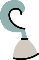 Abstract Curved Hook Shape vector