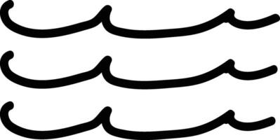Hand-Drawn Ocean Waves vector