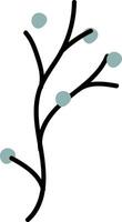 Branch with Round Berries vector