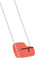 Playground Swing with Safety Seat vector
