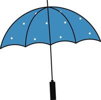 Polka Dot Umbrella vector
