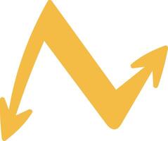 Zigzag Arrow with Sharp Points vector