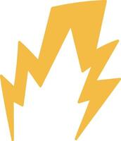 Dynamic Lightning Bolt Shape Style vector