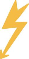 Lightning Bolt Symbol Graphic vector