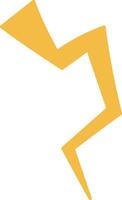 Angular Lightning Bolt Shape vector