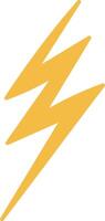 Lightning Bolt Symbol Abstract Handdrawn vector