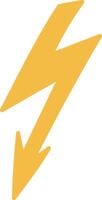 Lightning Bolt Symbol Abstract Style vector