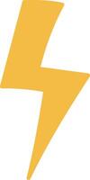Lightning Bolt Shape Element vector