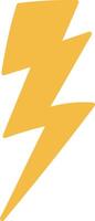Lightning Bolt Shape Sign vector