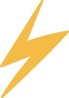 Lightning Bolt Symbol Element vector