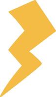 Lightning Bolt Shape Design Abstract Sign vector