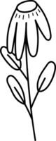 Line Art Flower vector