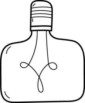 Light Bulb Sketch Square Shape vector