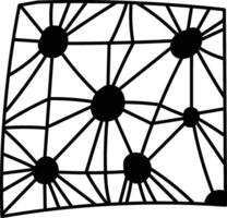 Abstract Network Square Pattern vector
