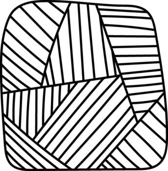 Abstract Geometric Square Line Pattern vector