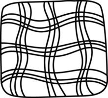 Abstract Curved Line Square vector
