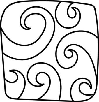 resumen remolino cuadrado modelo vector