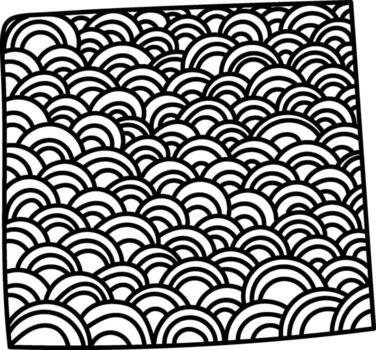 Abstract Waves Square Pattern vector