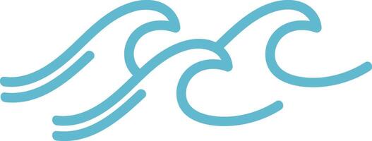 Flowing Ocean Waves vector