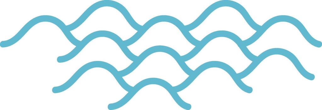 Abstract Ocean Wave Pattern vector