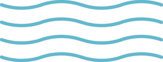 Wavy Line Pattern Decor vector