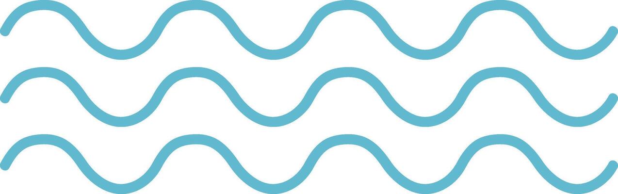 Sea Waves Line Pattern Sign