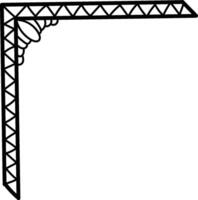 Geometric Corner Frame with Patterns vector