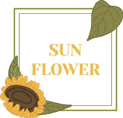 Square Sunflower Frame