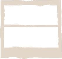 Torn Paper Double Vintage Frame vector