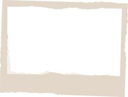 Torn Paper Rectangle Frame Design vector