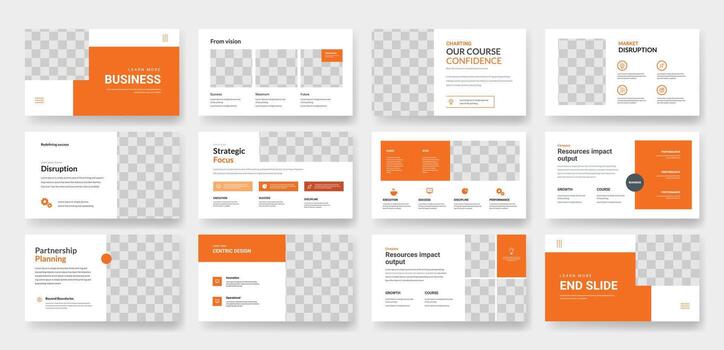 Business Presentation Slides Template vector