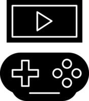 Game Streaming Glyph Icon vector