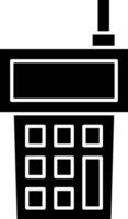 Walkie Talkie Glyph Icon vector
