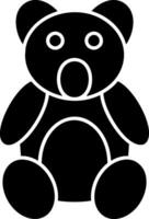 Teddy Glyph Icon vector