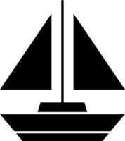 Boat Glyph Icon vector