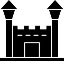 Bouncy Castle Glyph Icon vector