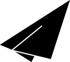 Paper Plane Glyph Icon vector