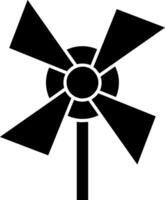 Pinwheel Glyph Icon vector