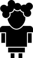 Doll Glyph Icon vector